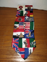 Save The Children People of the World Novelty Silk Mens Neck Tie USA Kri... - £7.48 GBP