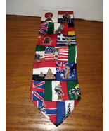 Save The Children People of the World Novelty Silk Mens Neck Tie USA Kri... - $9.49