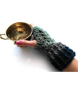 Fingerless Gloves, Mittens, Crochet, Handmade,Lace, Knit, Gift, Wrist Warmer - $25.00