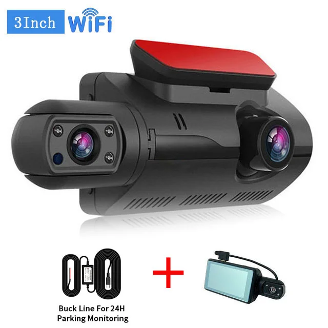 2 Lens Car Video Recorder with WIFI HD1080P Dash Cam Car Black Box 3.0inch - £27.90 GBP+