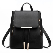 Women Backpack High Quality PU Leather Mochila Escolar School Bags For Teenagers - £150.27 GBP