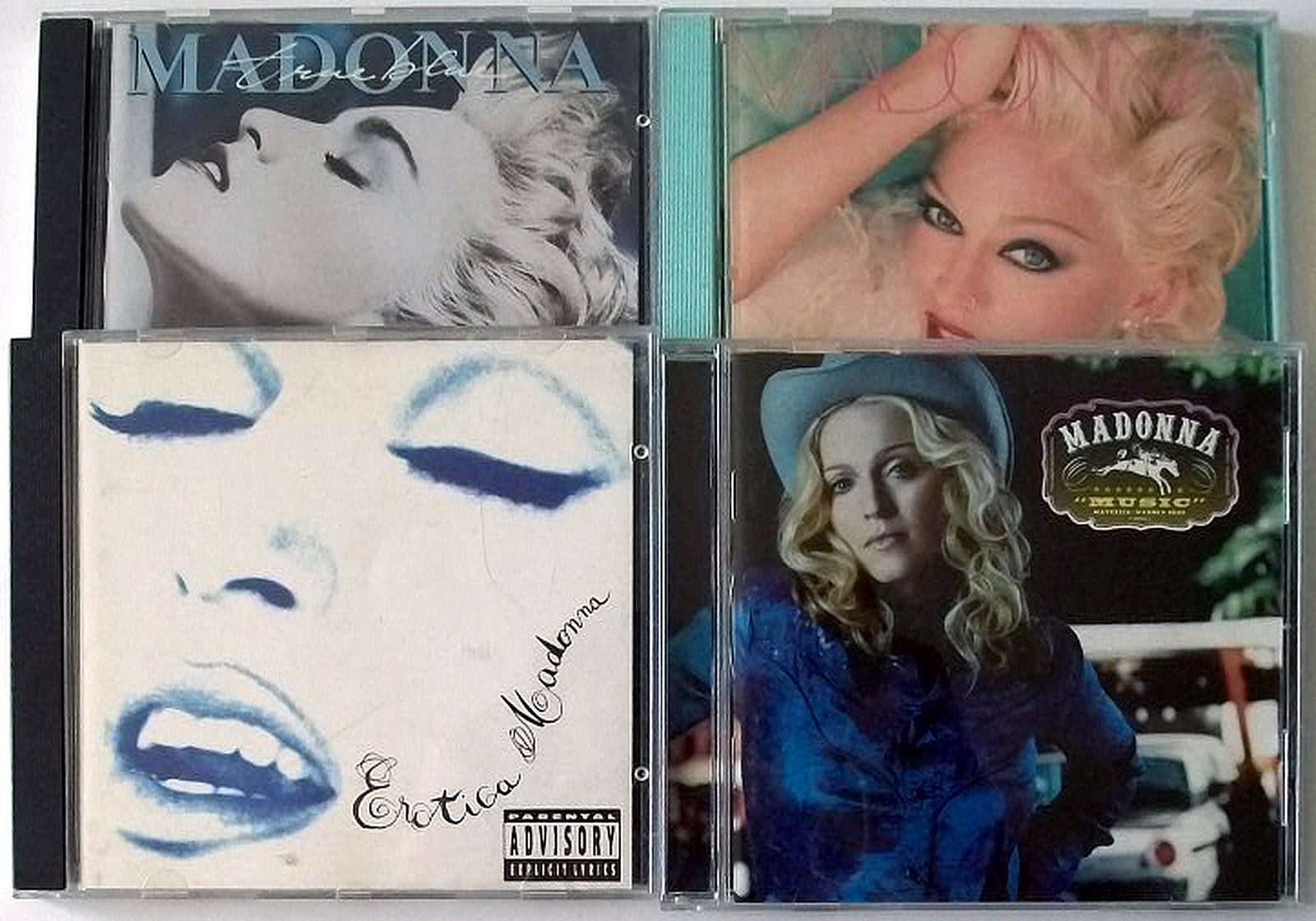 Primary image for MADONNA ~ True Blue, Erotica, Bedtime Stories, Music, Set of Four (4) ~ CDs
