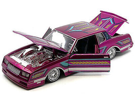 1986 Chevrolet Monte Carlo SS Lowrider Pink Metallic w Graphics Lowriders Series - £32.20 GBP