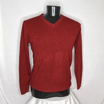Tricots St Raphael Sweater Men&#39;s Medium Maroon Burgundy Crewneck Vintage... - $14.25