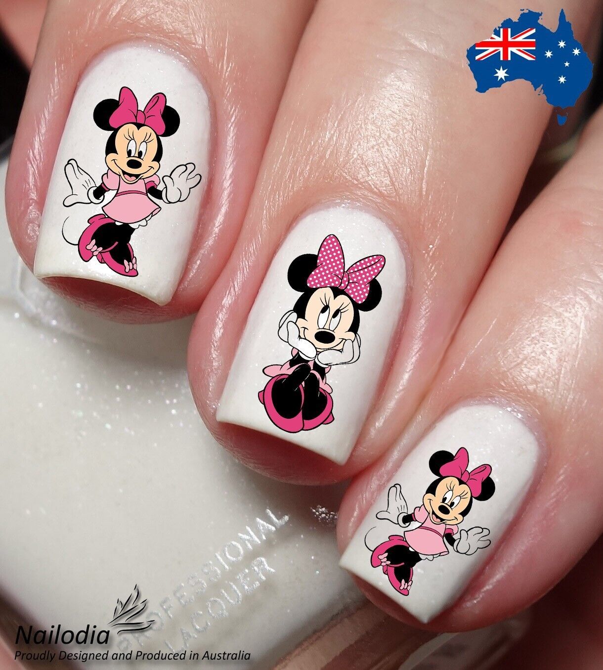 Minnie Mickey Mouse Nail Art Decal Sticker Water Transfer Slider - Disney