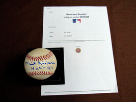 Phil Niekro Hof 97 Braves Yankee Signed Auto Game Used Oml Baseball Mlb Beauty - £197.21 GBP