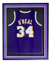 Shaquille O&#39;Neal Signed Framed Custom Purple Pro Style Basketball Jersey BAS ITP - £387.67 GBP
