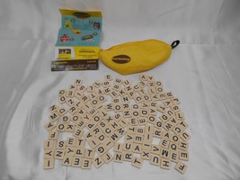 2014 Bananagrams Word Game 144 Tiles Canvas Banana Bag Instructions Arts & Craft - $19.79