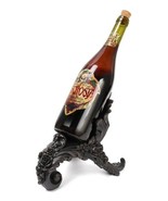 Alchemy Gothic Black Rose Wine Bottle Holder Stand Display Resin Gift De... - £31.46 GBP