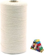 Macrame Cord 2mm Colored Macrame Cotton Cord 4 Strand Twisted Macrame Ya... - $14.47