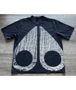 Moose Knuckles Elgon Graphic Logo Cotton T-Shirt Gray and Black Size M NWOT - $66.56 CAD