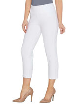 Lovely Women with Control Contour ~Waist Pull-on Capri~White-LARGE~A2243... - $11.88