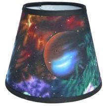 Cosmic Planets Fabric Custom Made Handcrafted Lamp Shade 6 x 10 x 8 Novelty - £31.34 GBP