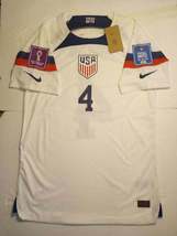 Tyler Adams USA USMNT 2022 World Cup Qatar Match Slim White Home Soccer Jersey - £86.91 GBP