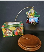 Old World Christmas Glass Train Ornament Locomotive 2001 Vintage w Box - $19.75