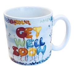 VTG 1989 Flowers Inc. Balloons Bogart,GA “Get Well Soon” Coffee Cup Mug No Chip - £10.91 GBP