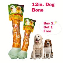 Alpha Dog Series Chicken Rawhide Bones 12 Inch - (Pack of 2) - £15.97 GBP