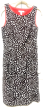 London Time 10 Womens Sleeveless Lined Brown Polka Dot Sheath Dress - $19.80