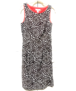 London Time 10 Womens Sleeveless Lined Brown Polka Dot Sheath Dress - $27.28 CAD
