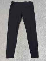 Lululemon Leggings Womens 10 Black Stretch Yoga Pants Ankle Mid Rise 2014 Pocket - £19.14 GBP