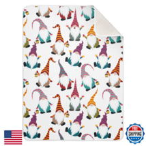 KICPOAY Baby Muslin Swaddle Blanket: Cute Cartoon Gnomes, 30"x40" Cotton... - $40.89