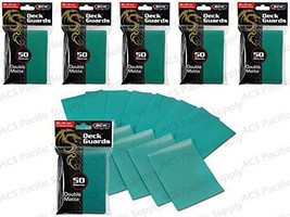 (Usa Warehouse) 300 Teal Double Matte Deck Protectors Sleeves Mtg Standard Bcw D - £12.59 GBP
