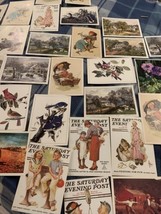 Vintage Lot Of 52 Lithographs Covers 5&quot; x 7&quot; In Great Condition Mixed - $13.09