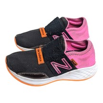 New Balance Toddler Girl Size 9.5 Fresh Foam Sneakers Orange Pink Black - £12.39 GBP