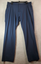 Rhone Pants Mens Size 36 Blue Nylon Slash Pockets Straight Leg EPPURE SI... - $34.77