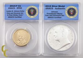 2015 Johnson Münze &amp; Chronicle Rückwärtsgang Beweis .999 Silber Medal RP-69 - $125.92