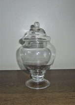 Glass Apothecary Pedestal Jar Home Decor Candy Holder Kitchen Canister - $19.80