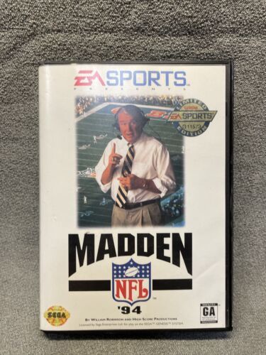 Primary image for Madden NFL '94 Sega Genesis 1993 GAME AND CASE KG