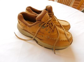 World Wide Sportsman men&#39;s  shoes Blue Water Tan 9M Leather Upper Pre-owned - £36.99 GBP