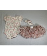 Baby girl Pink And Cream Butterfly Set-sz 18 Months - £9.52 GBP