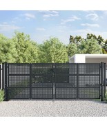vidaXL Patio Gate Anthracite 157.5x49.2&quot; Steel - €1.440,76 EUR