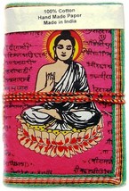 Handmade Paper Lokta Paper Eco Friendly Paper Diary Pink Buddha The God ... - $11.70