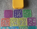 Vintage Tupperware Tuppertoys Stencil Lot Of 11 With Carrying Case - $34.99