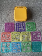 Vintage Tupperware Tuppertoys Stencil Lot Of 11 With Carrying Case - £27.48 GBP