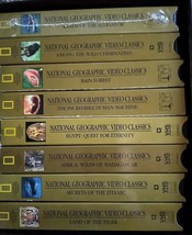 *Vintage National  Geographic  Video  Club  8 Tapes  Boxed Set VHS - £14.64 GBP