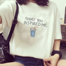 Fashion Girl Women Summer Cute T-Shirts Korean Loose School Short Sleeve... - £7.14 GBP