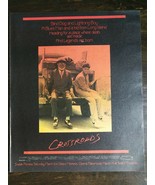 Vintage 1986 Crossroads Movie Ralph Macchio Full Page Original Color Ad - £5.26 GBP