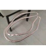 New Italy 925 Sterling Silver 24" Long 5 Mm Wide Curb Link Chain Free Sh... - $149.99