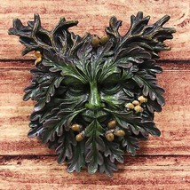 Nature Spirit God Autumn Euphoria Vines Greenman Hanging Wall Decor Plaq... - £19.97 GBP