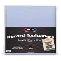 NEW BCW 5-Count Clear 12-inch Toploader Record Album 9mm SNUG FIT Sleeve Holder - £35.79 GBP