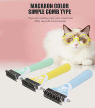 Dog Brush Pet Hair Remover Double Sided Open Knot Comb Dog Dematting Too... - £78.93 GBP