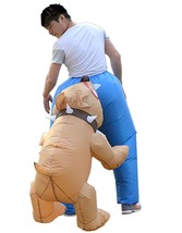 Inflatable Fun Bitting Dog Suit Costume Halloween or Cosplay - $38.00