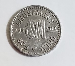 The SM City Philippines For Amusement Only 1&quot; Token - $4.95