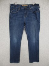 Seven7 Men&#39;s Jeans Straight Mid Rise Medium Wash Size 34 x 32 - £21.10 GBP