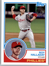 2018 Topps 1983 Topps Baseball 83-44 Roy Halladay  Philadelphia Phillies - £1.56 GBP