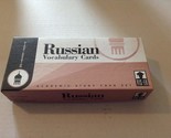 Russian Vocabulary Cards: Academic Study Card Set Vis-Ed (Visual Education) - $97.01